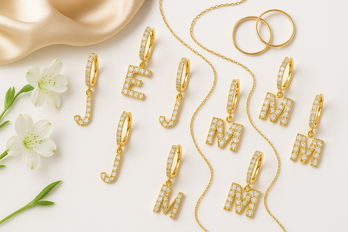 Sparkly Little Letter Drops